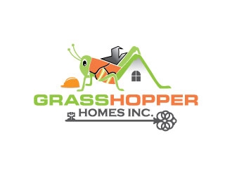 Grasshopper Homes Inc. logo design by Gaze