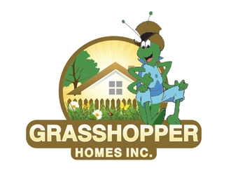 Grasshopper Homes Inc. logo design by Roma