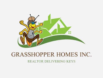 Grasshopper Homes Inc. logo design by AYATA