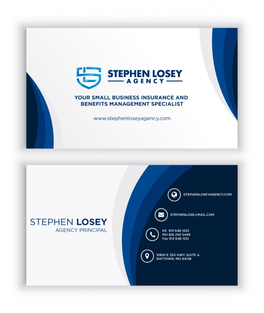 Stephen Losey Agency logo design by fillintheblack