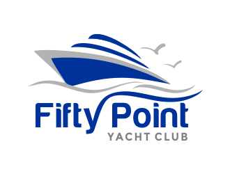Fifty Point Yacht Club logo design by aldesign