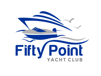 Fifty Point Yacht Club logo design by aldesign