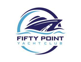 Fifty Point Yacht Club logo design by aldesign