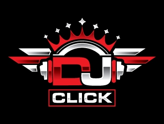 Dj Click logo design by Godvibes