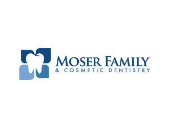 Moser Family & Cosmetic Dentistry logo design by pencilhand