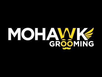 Mohawk Grooming logo design by dhika