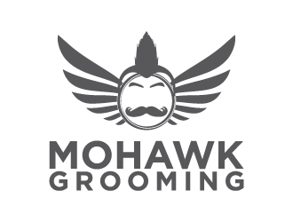 Mohawk Grooming logo design by dhika