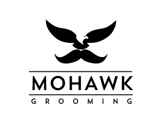 Mohawk Grooming logo design by aldesign
