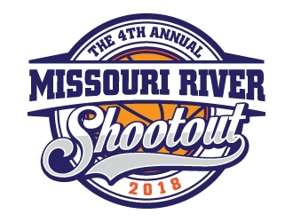 The 4th Annual Missouri River Shootout 2018 logo design by Godvibes