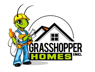 Grasshopper Homes Inc. logo design by veron