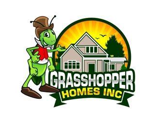Grasshopper Homes Inc. logo design by DreamLogoDesign