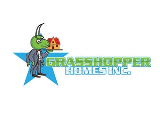Grasshopper Homes Inc. logo design by LucidSketch