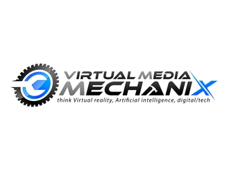 Virtual Media Mechanix logo design by DreamLogoDesign