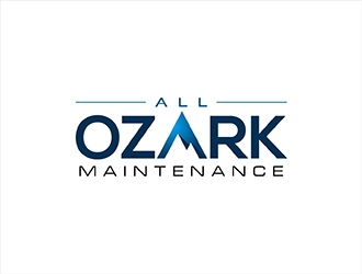 All Ozark Maintenance logo design by hole