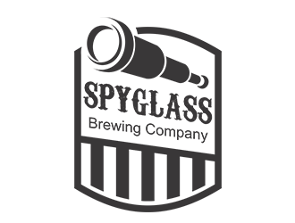 Spyglass Brewing Company logo design by Aldabu