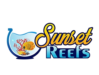 Sunset Reefs logo design by XyloParadise