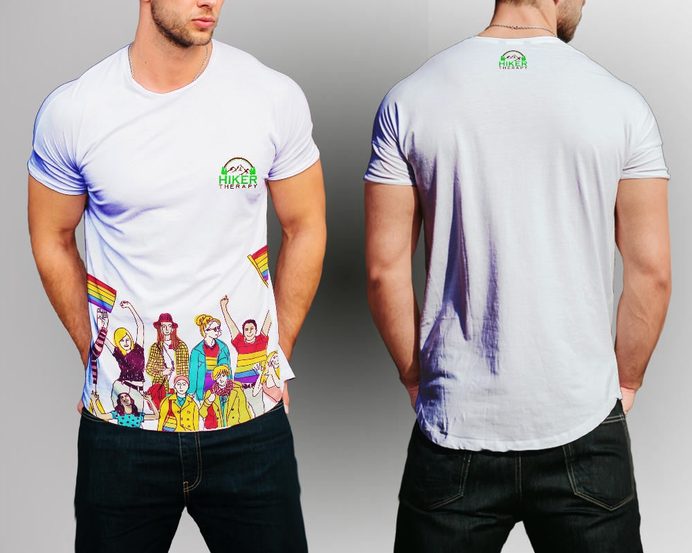 Hiker Therapy    Since 2012 logo design by MastersDesigns