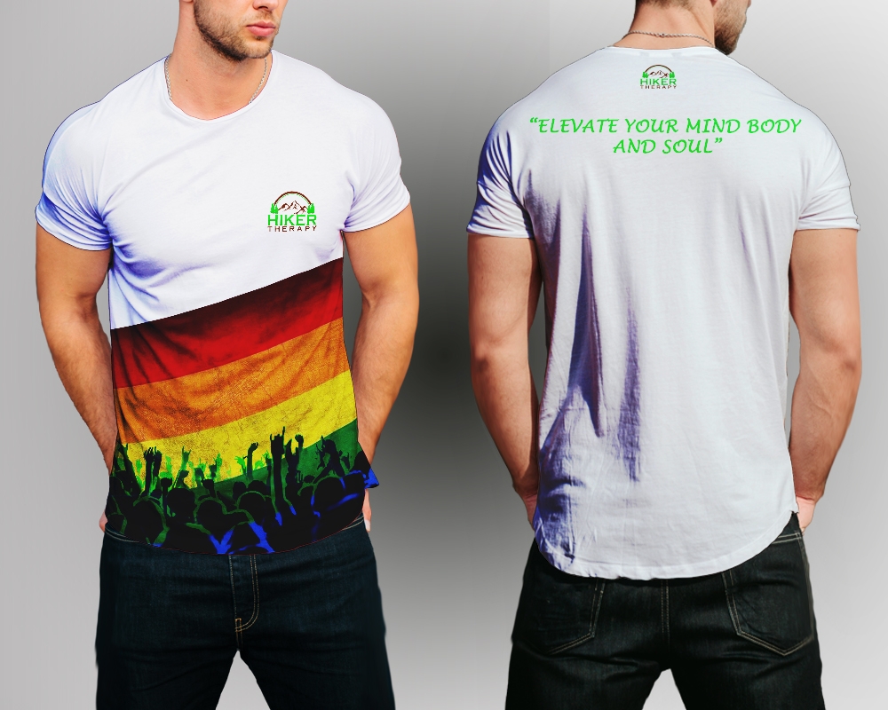 Hiker Therapy    Since 2012 logo design by MastersDesigns