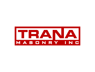 Trana Masonry Inc. logo design by pencilhand
