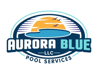 Aurora Blue, LLC logo design by jaize