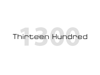 Thirteen Hundred logo design by BeDesign