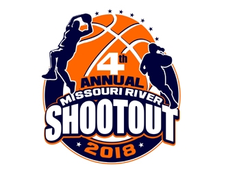 The 4th Annual Missouri River Shootout 2018 logo design by veron