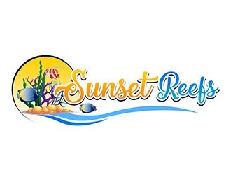 Sunset Reefs logo design by XyloParadise