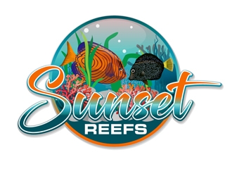 Sunset Reefs logo design by DreamLogoDesign