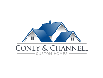 Coney and Channell custom homes  logo design by breaded_ham