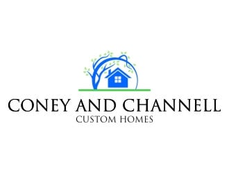 Coney and Channell custom homes  logo design by jetzu