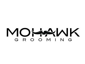 Mohawk Grooming logo design by REDCROW
