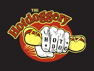 The Hotdoggery logo design by Radovan