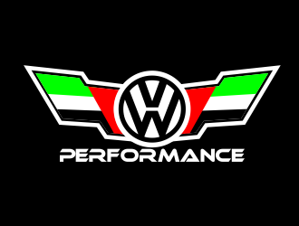 VW PERFORMANCE logo design by jm77788