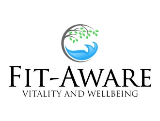 Fit-Aware - Vitality and wellbeing logo design by jetzu