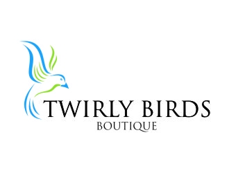 Twirly Birds Boutique logo design by jetzu