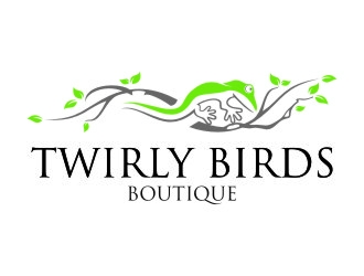 Twirly Birds Boutique logo design by jetzu