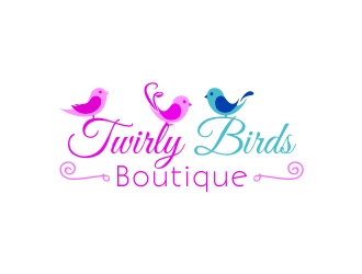 Twirly Birds Boutique logo design by Razzi