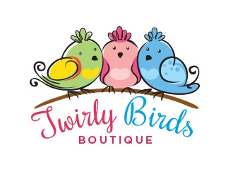 Twirly Birds Boutique logo design by dimas24