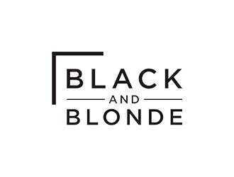 Black and Blonde logo design by checx