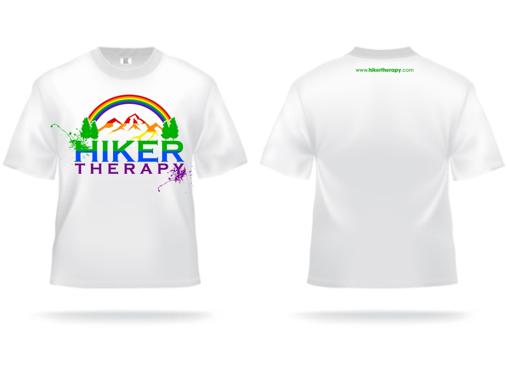 Hiker Therapy    Since 2012 logo design by jaize