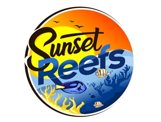 Sunset Reefs logo design by veron