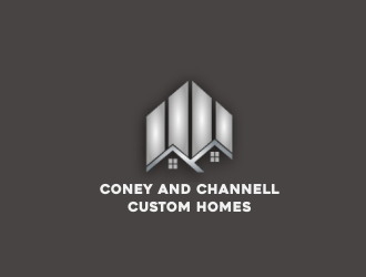 Coney and Channell custom homes  logo design by giphone
