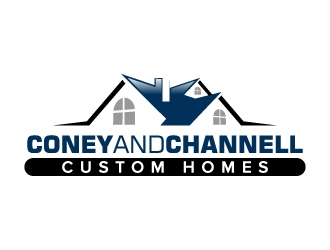 Coney and Channell custom homes  logo design by jaize