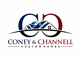 Coney and Channell custom homes  logo design by agus