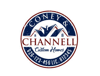 Coney and Channell custom homes  logo design by pakNton