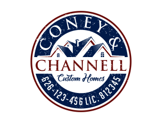 Coney and Channell custom homes  logo design by pakNton