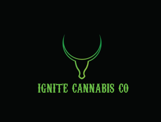 Ignite Cannabis Co logo design by giphone