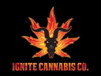 Ignite Cannabis Co logo design by Radovan