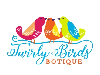 Twirly Birds Boutique logo design by Radovan