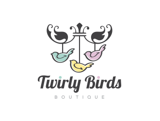 Twirly Birds Boutique logo design by leors